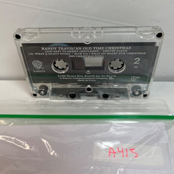 Randy Travis, an Old-Time Christmas Cassette A415 - Picture 5 of 5